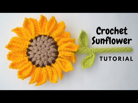 Crochet Sunflower - Amigurumi Flower Wand - Free Pattern - Ami Amour