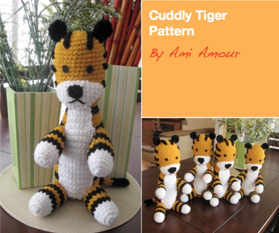 Free Hobbes Crochet Pattern Tiger Amigurumi