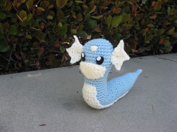 I crocheted Dratini for community day classic. : r/pokemongo