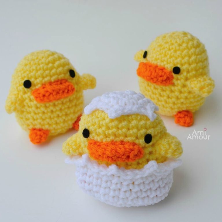 crochet duck plush