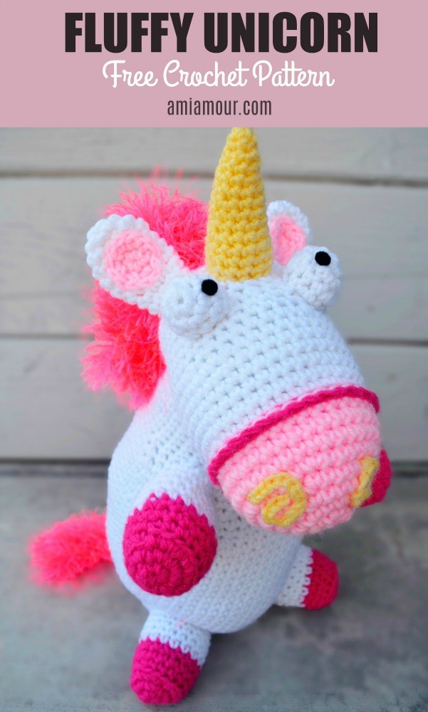 Fluffy Unicorn Crochet Free Pattern