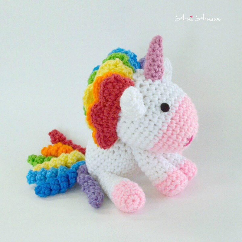 Rainbow Unicorn Amigurumi Crochet