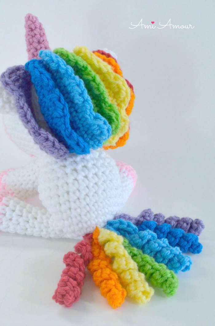 Rainbow Unicorn Amigurumi Crochet Pattern