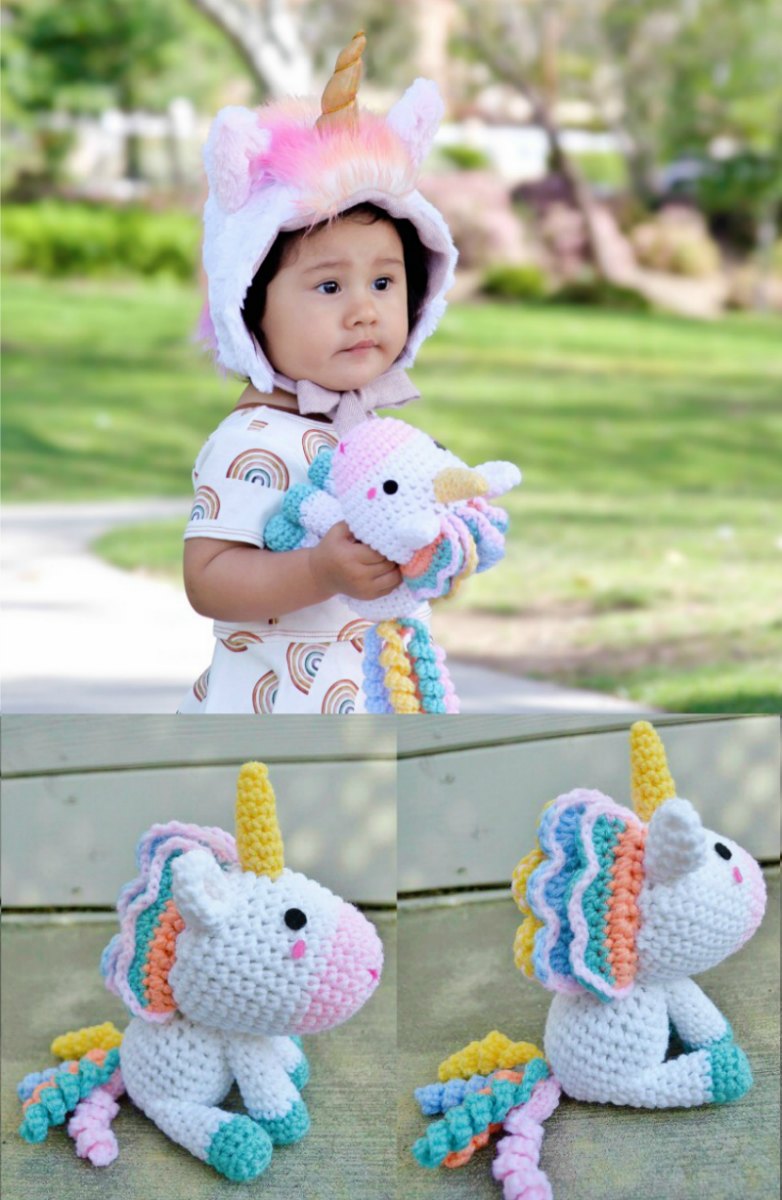 Crochet baby unicorn outlet outfit