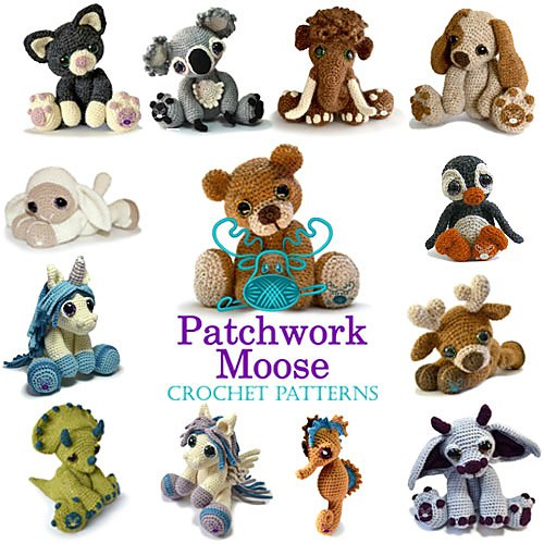 Patchwork Moose Crochet