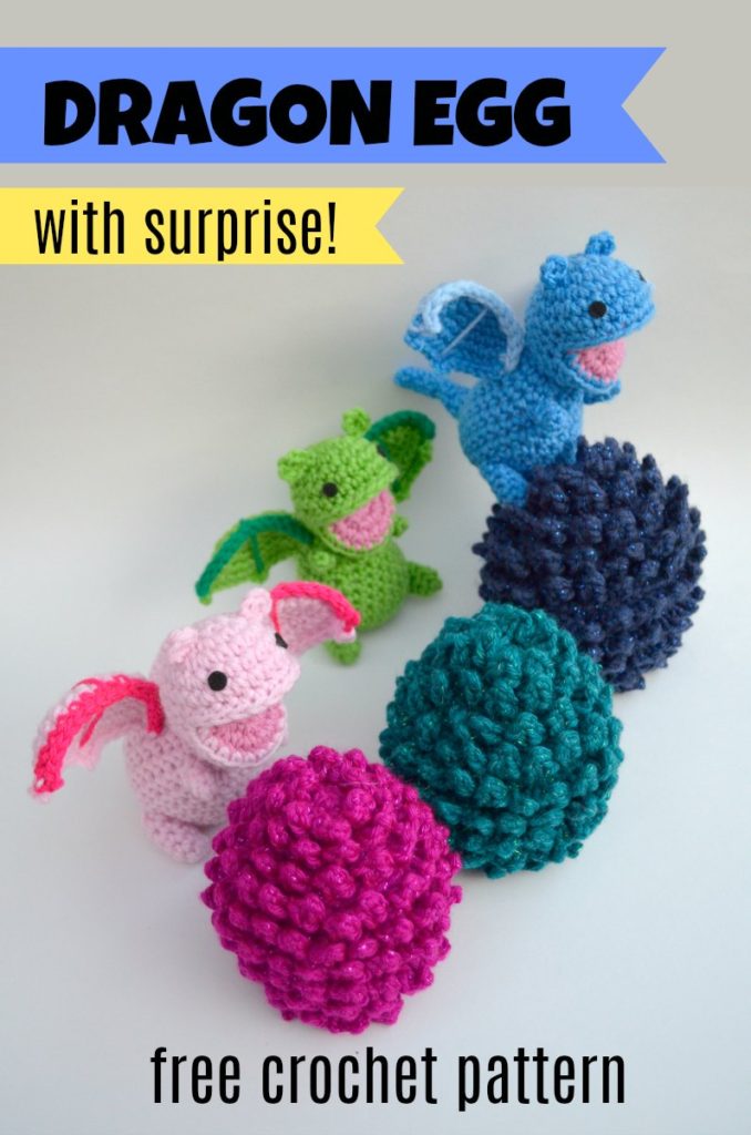 Crochet Dragon Egg with Surprise FREE Amigurumi Pattern Ami Amour