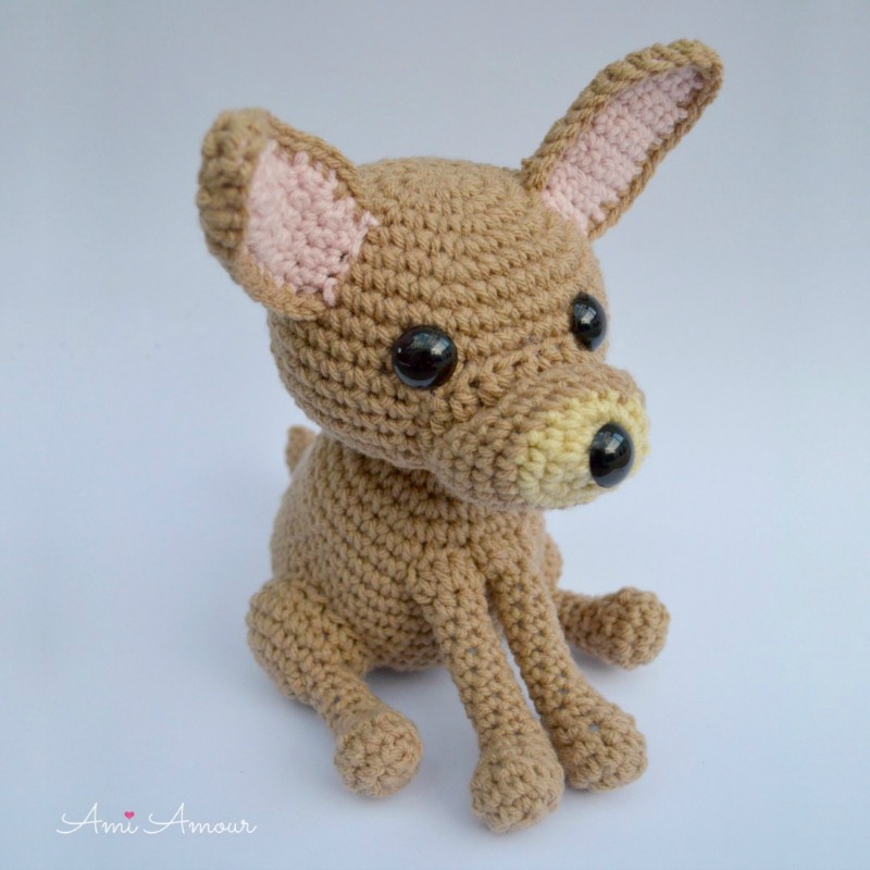 Chihuahua Amigurumi - Dog Crochet Pattern - FREE - Ami Amour