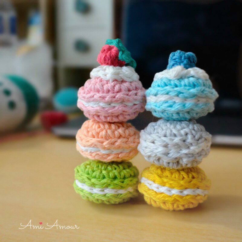 Macaron Amigurumi Stack