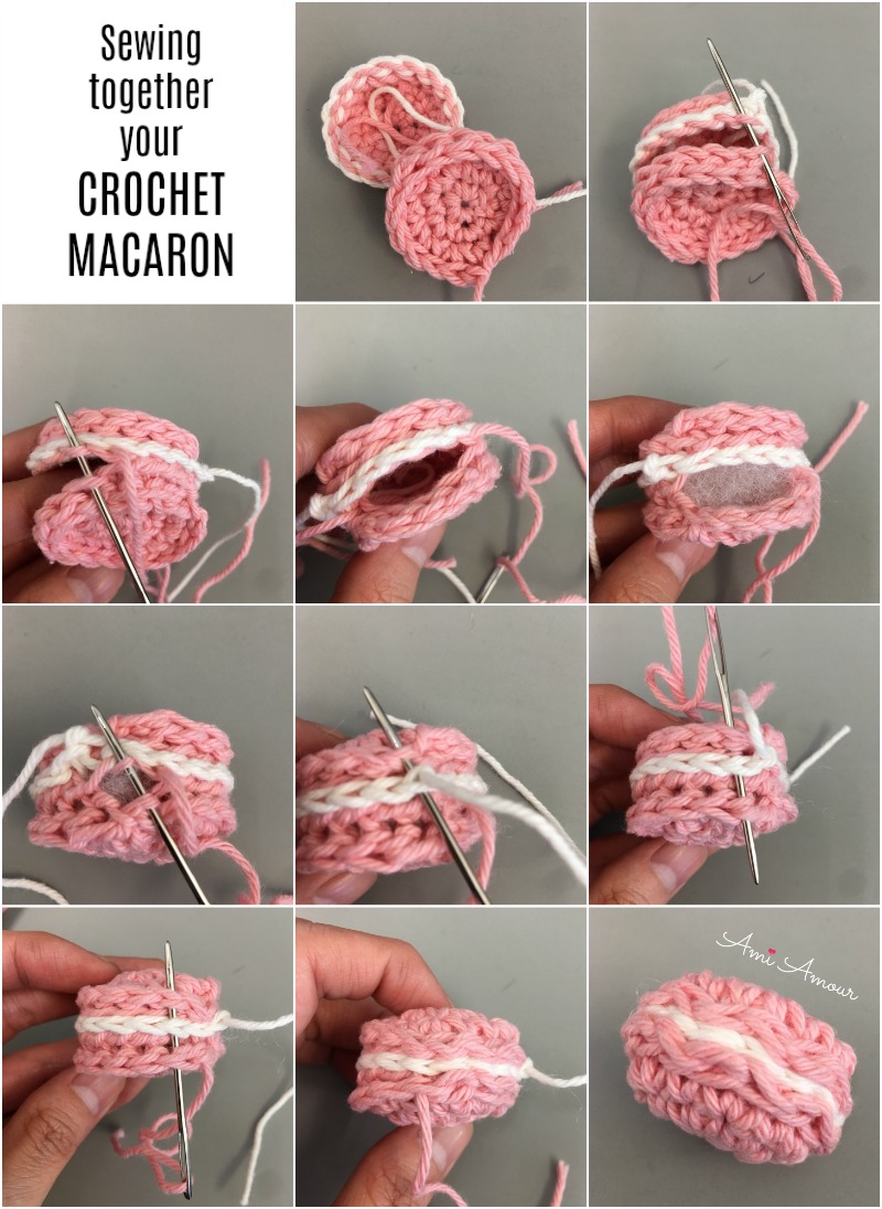 Assembling your Crochet Macaron Amigurumi