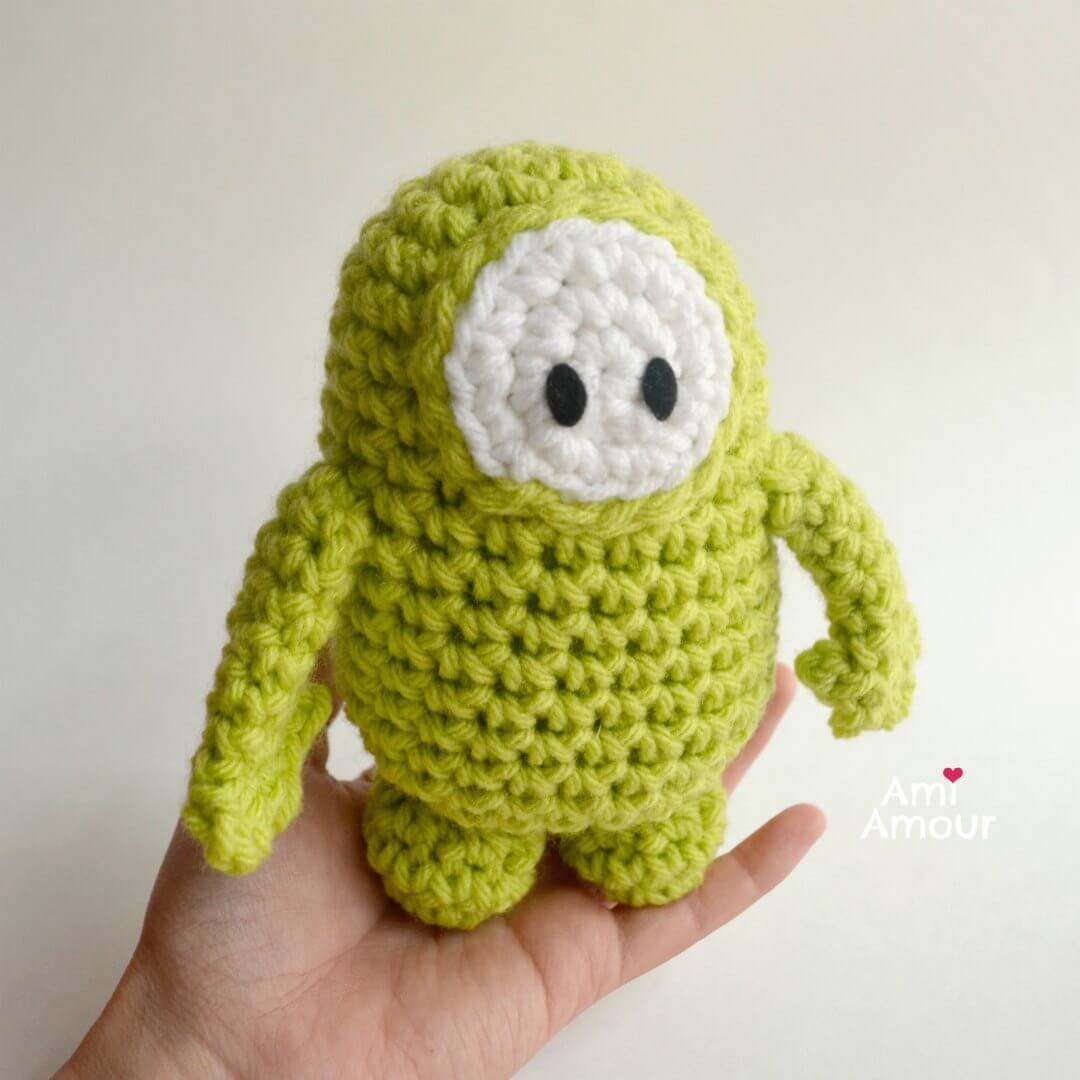 Crochet Fall Guys - Green Version