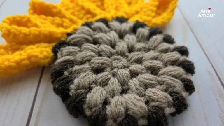 Crochet Sunflower - Amigurumi Flower Wand - Free Pattern - Ami Amour
