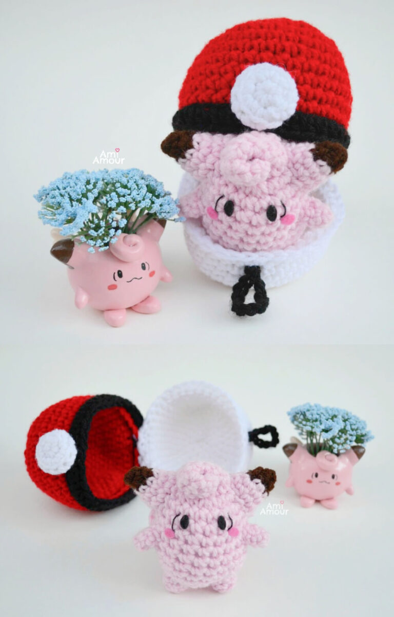 Clefairy Amigurumi - Pokemon Crochet Pattern - FREE - Ami Amour