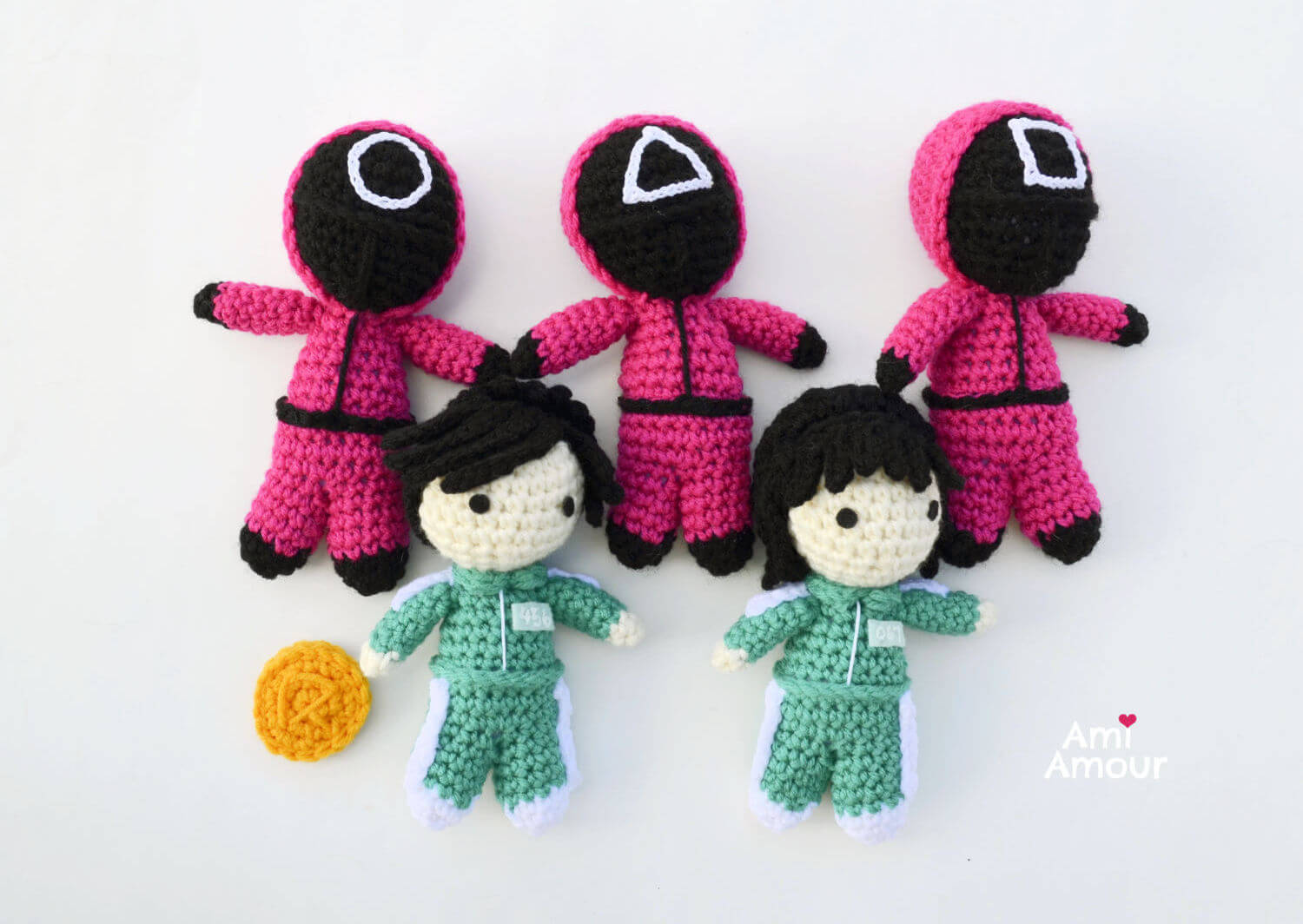 Squid Game Crochet Amigurumi Characters