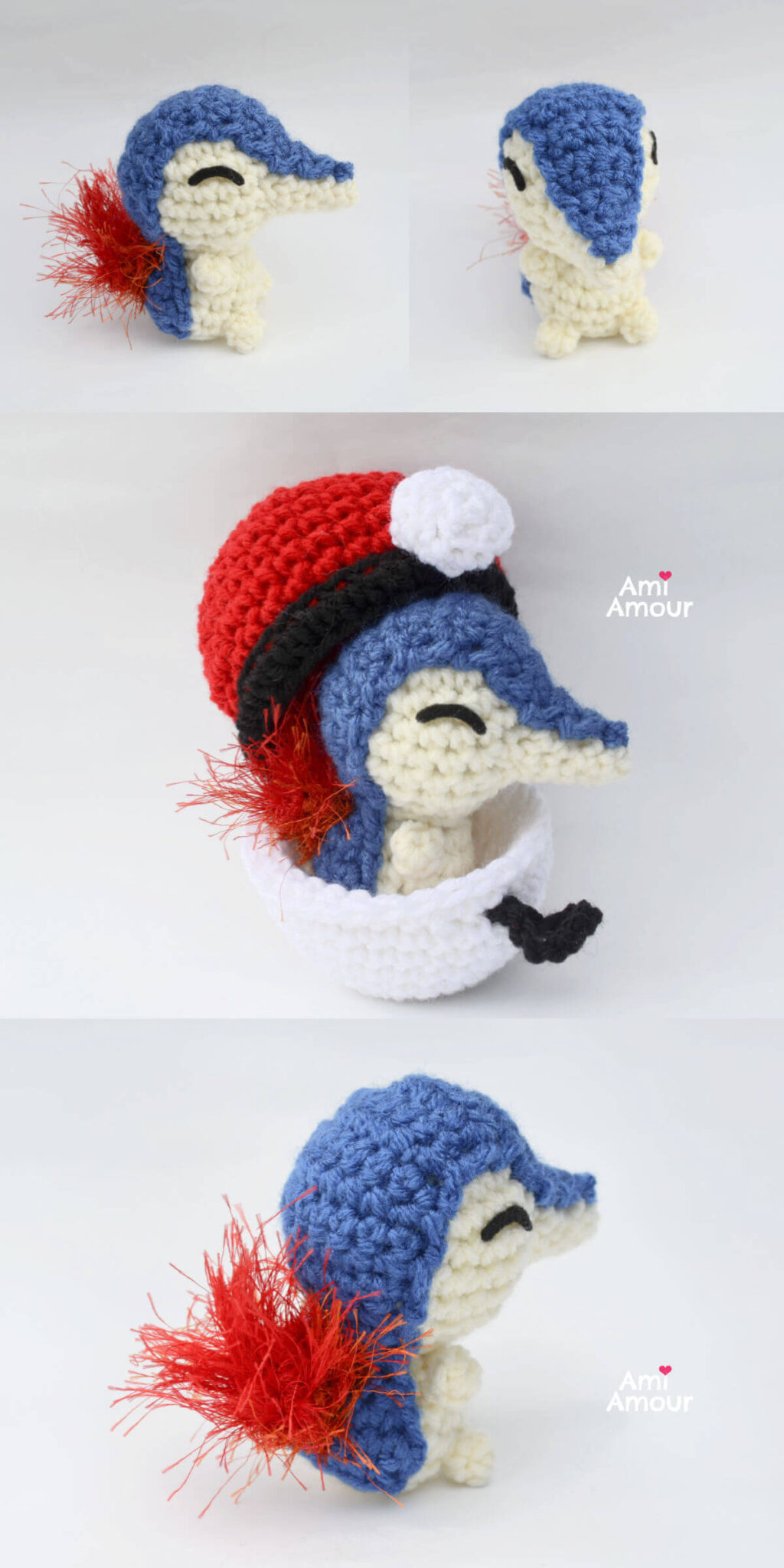 Cyndaquil Amigurumi Pokemon Crochet Pattern FREE Ami Amour