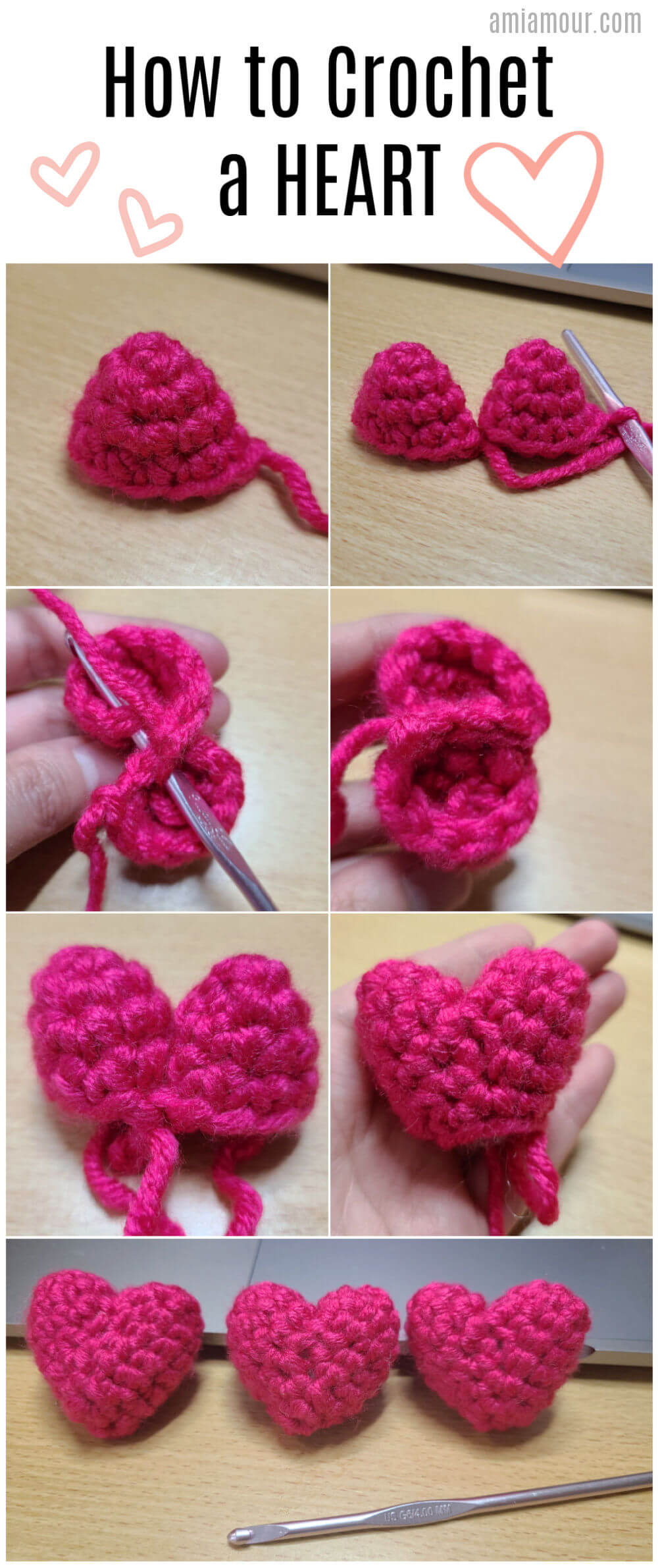 Crochet Heart Photo Tutorial