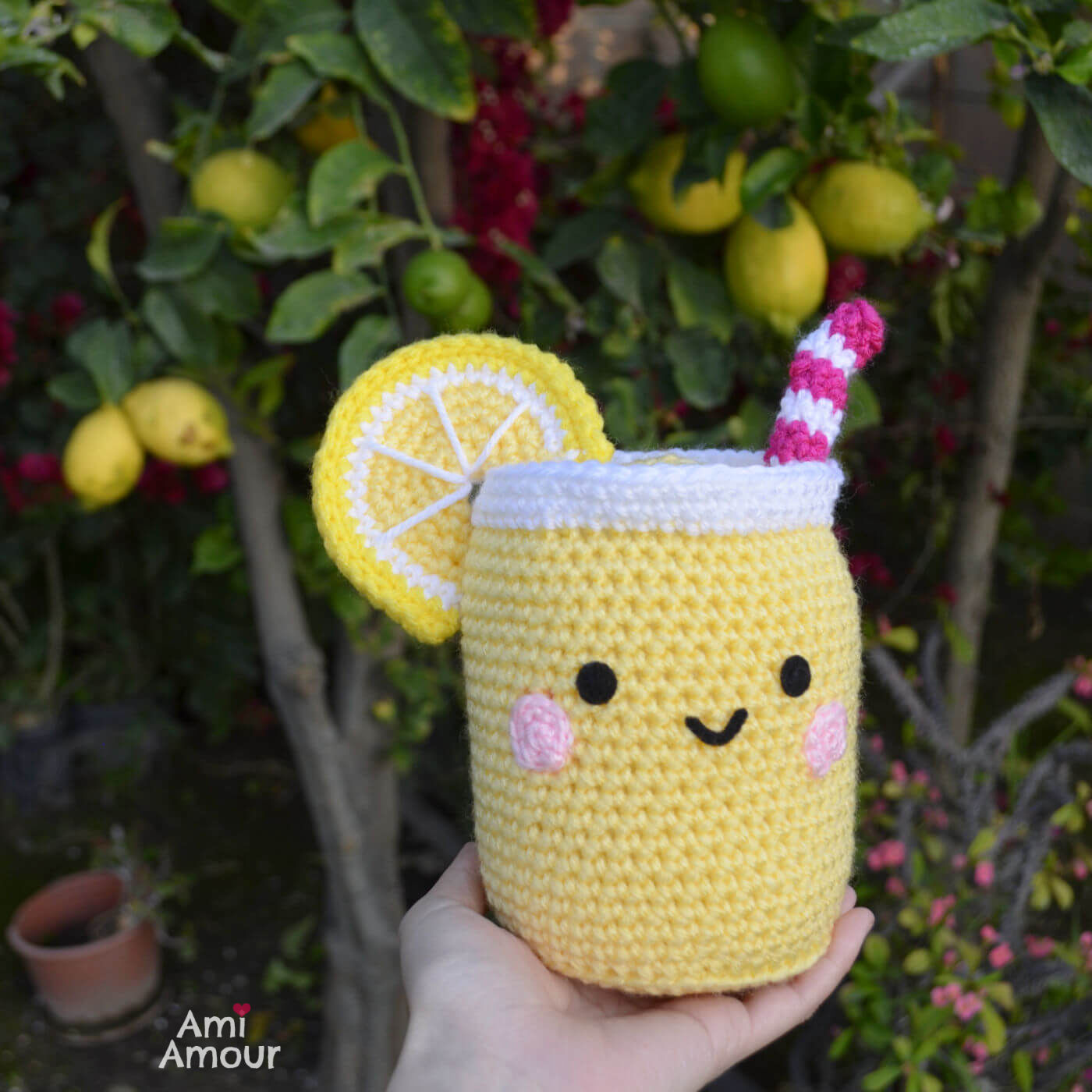 Amigurumi Lemonade with Face