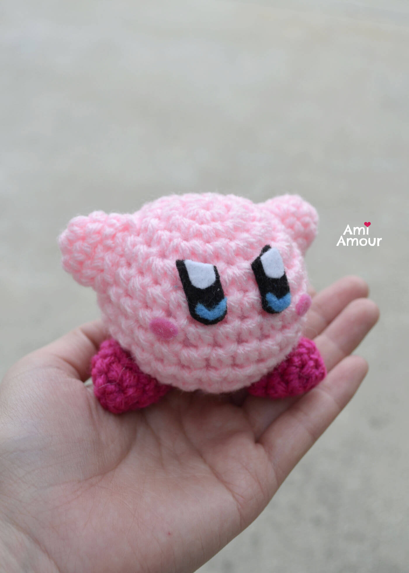 Angry Kirby Amigurumi