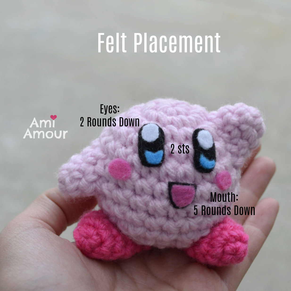 Kirby - Felt Details for Face