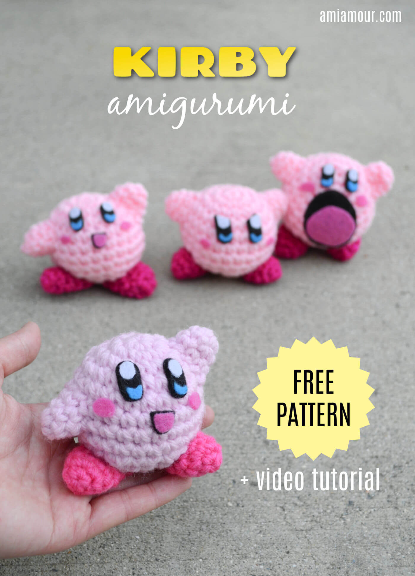Kirby - Free Crochet Pattern