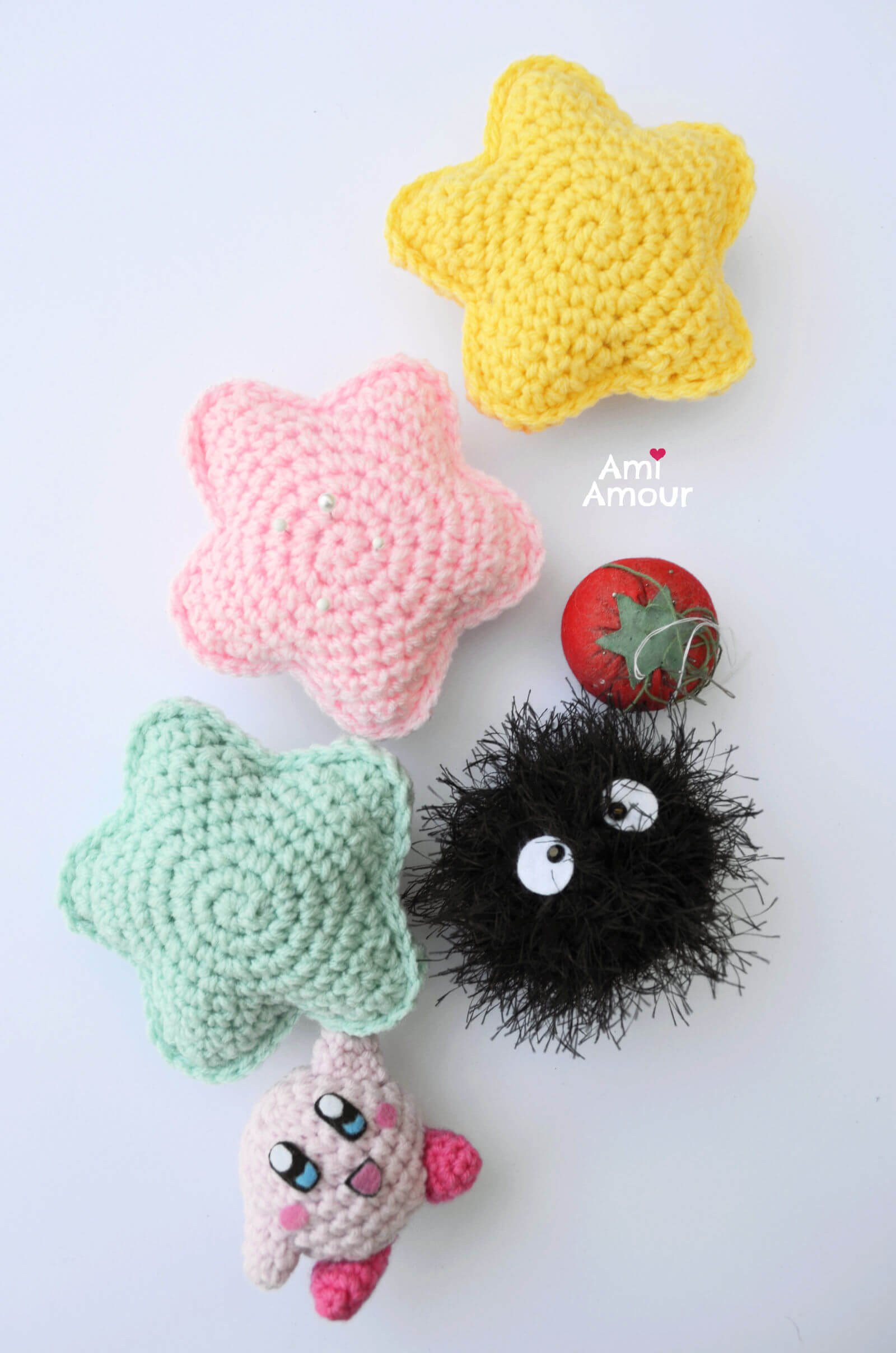 Crochet Stars with Kirby and Soot Sprite Amigurumi