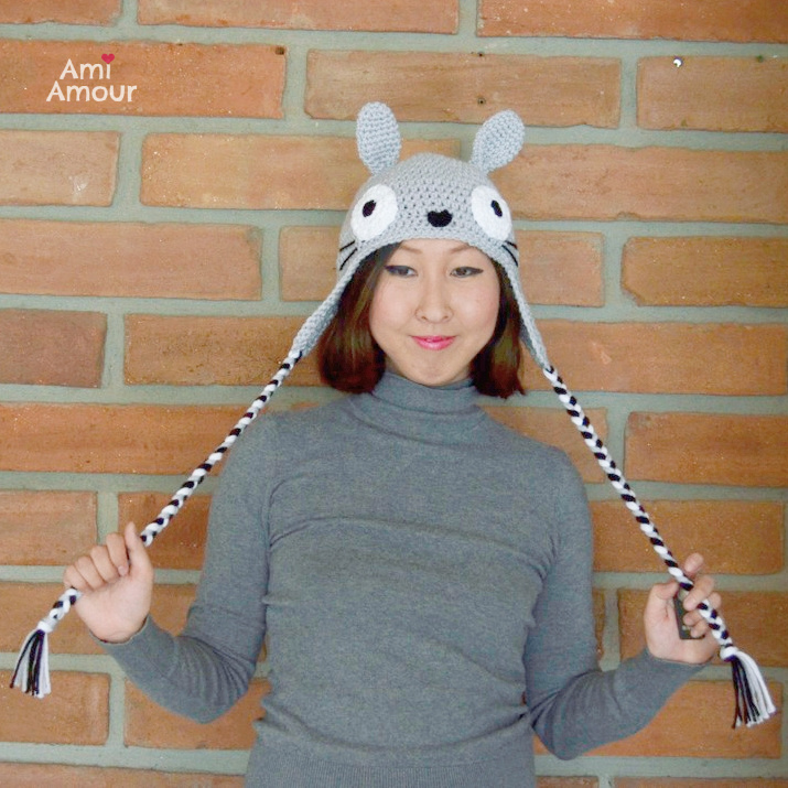 Crochet Totoro Hat - Free Pattern - Studio Ghibli - Ami Amour