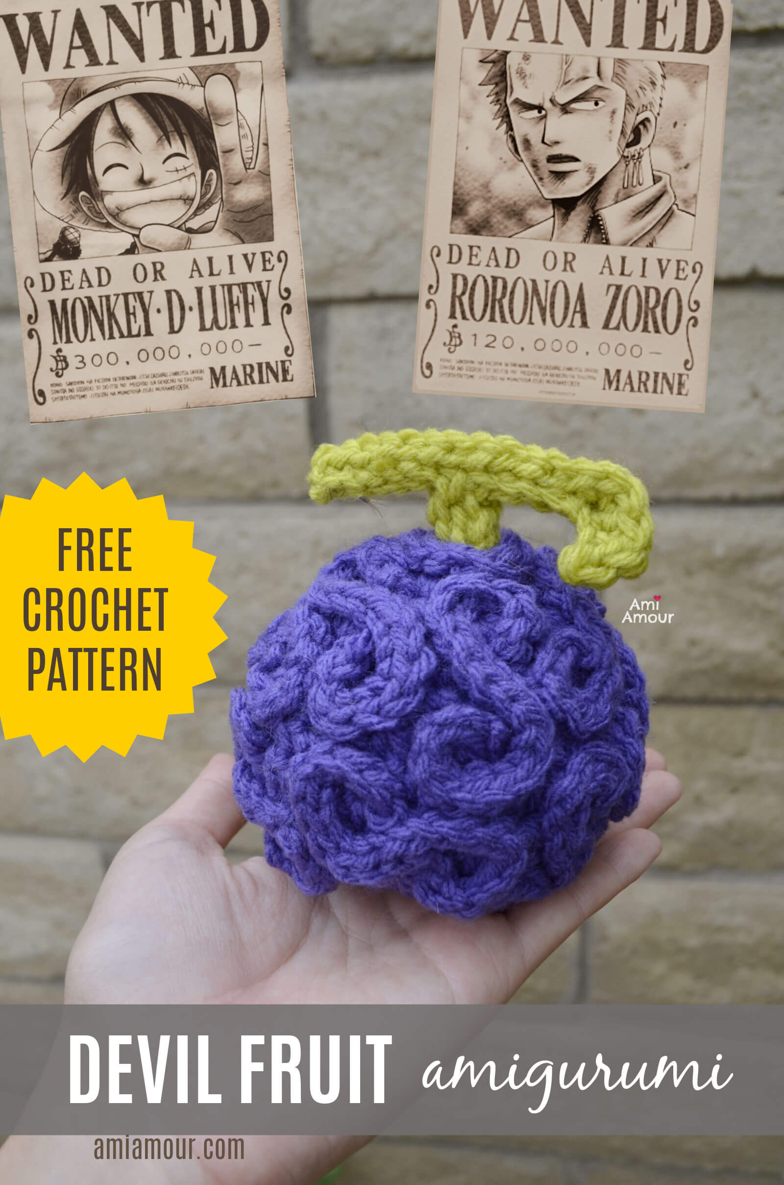 Devil Fruit - Free Crochet Pattern One Piece