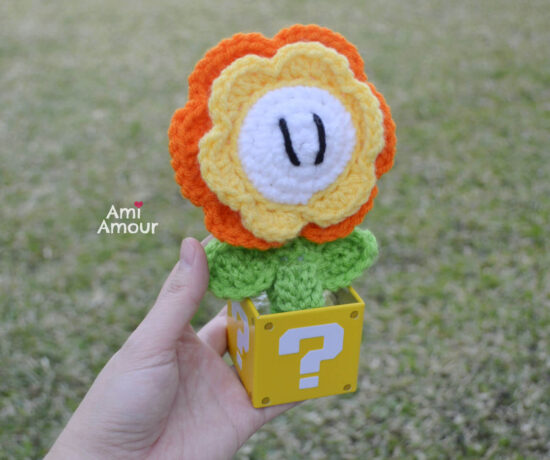 Crochet Fire Flower Amigurumi