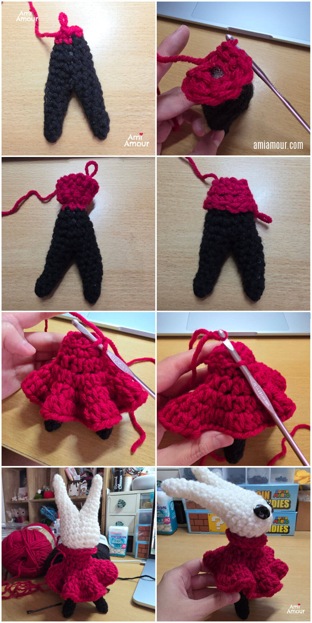 Making of Hornet Amigurumi from Hollow Knight Silksong