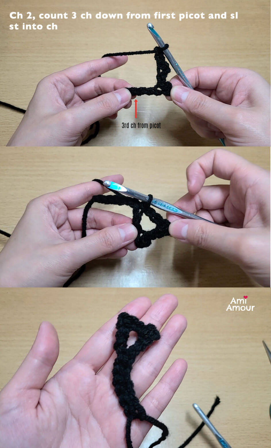 Crocheting Tail for Pochita