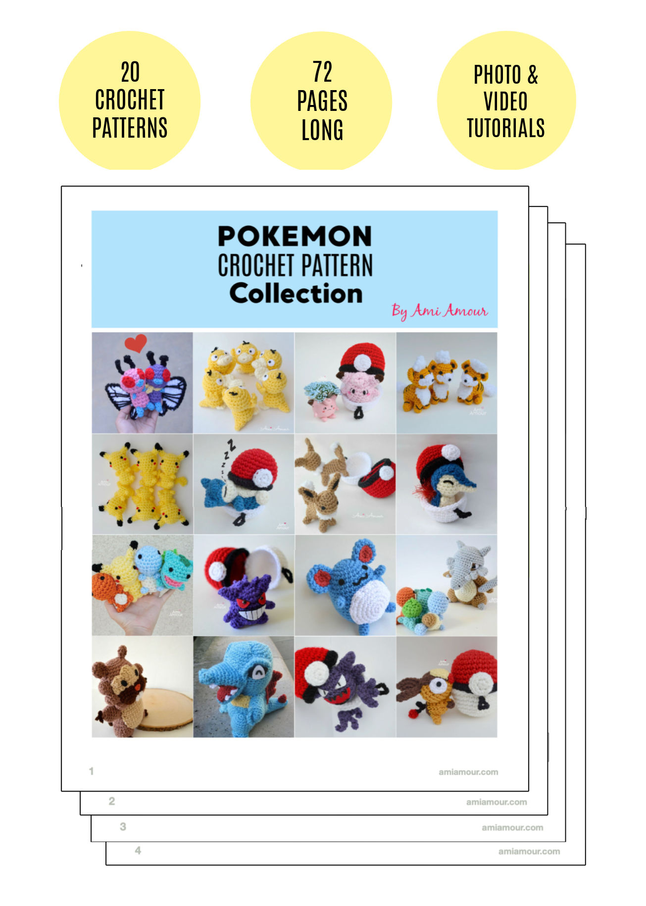 Pokemon Crochet Patterns E-book
