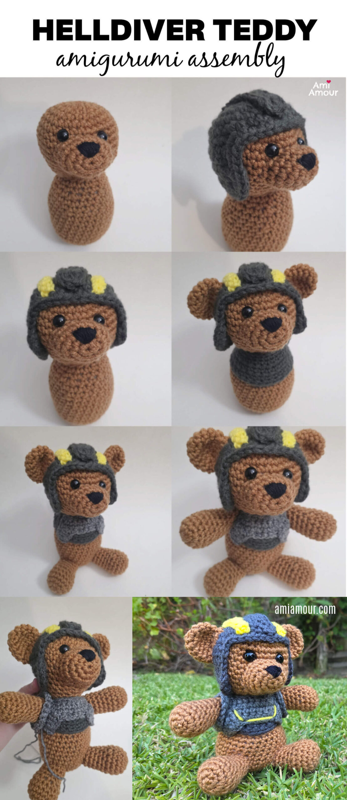 Helldiver Teddy Amigurumi Assembly